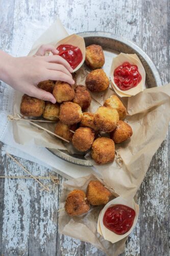 These veggie and potato nuggets are easy to make and kid-friendly